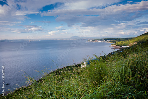 Scenic vista overlooking Batangas City  Philippines