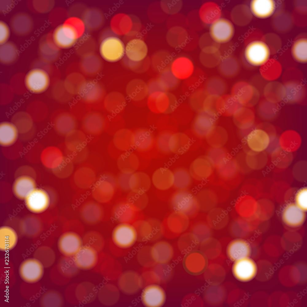 Red Background With Bokeh