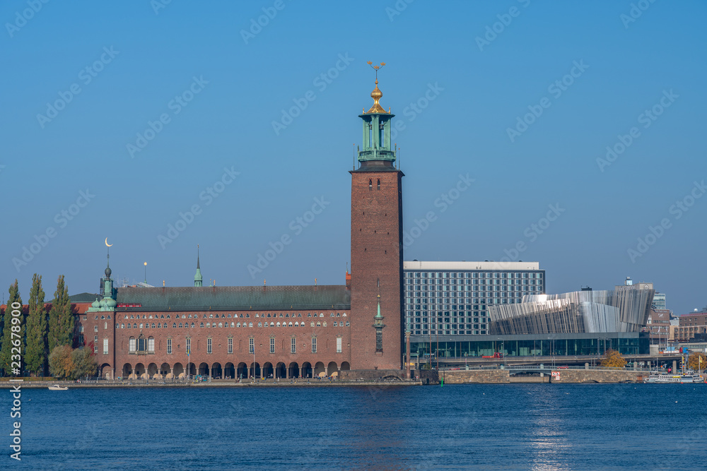 Fototapeta premium Sweden, Stockholm, city beautiful view