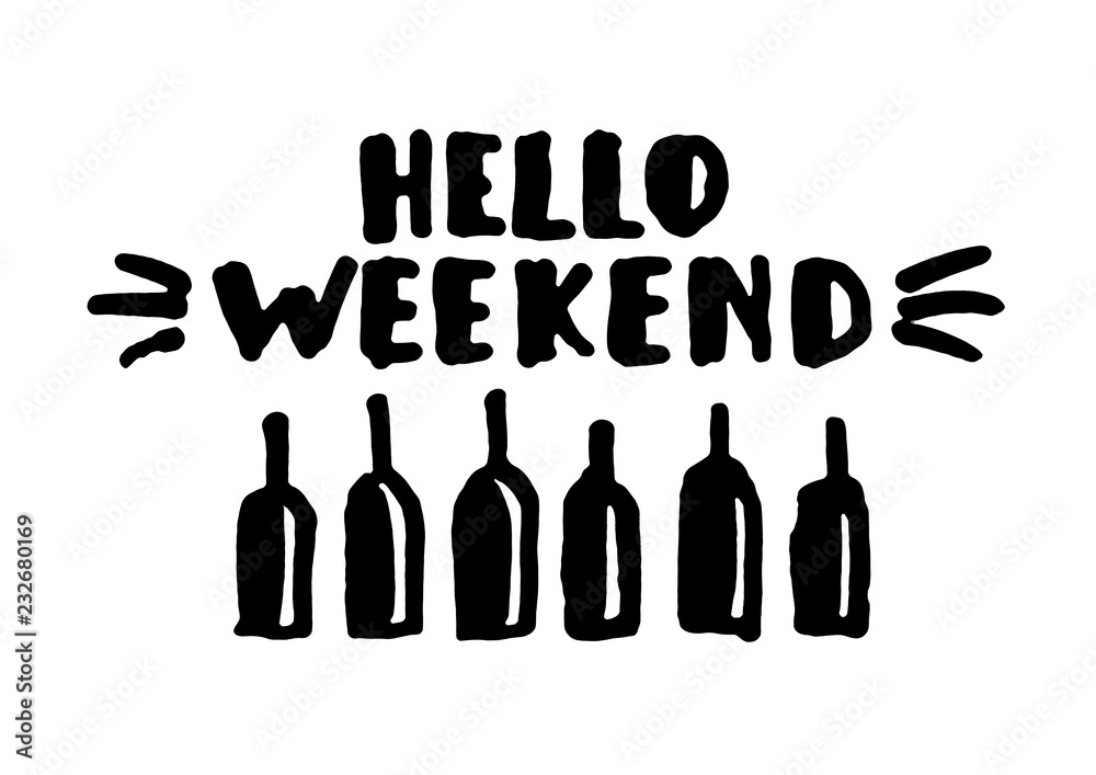 Hello weekend! - Lettering Hello weekend! - Lettering