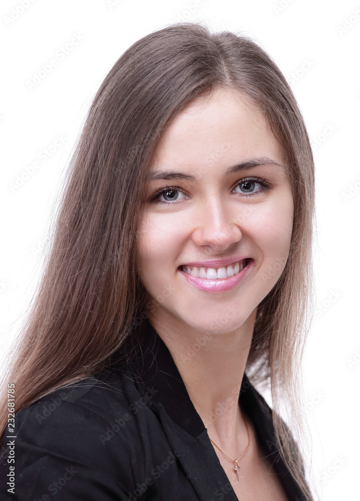 portrait of successful business woman.isolated on white portrait of successful business woman.isolated on white