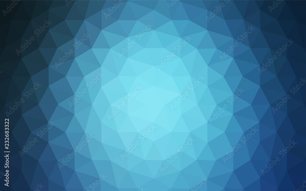 Obraz premium Light BLUE vector shining triangular cover.