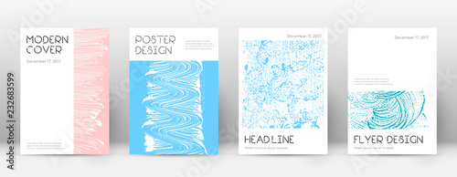 Cover page design template. Minimal brochure layou