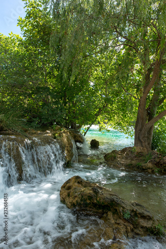 Waterfall in the Ruidera lagoon, Castilla la Mancha