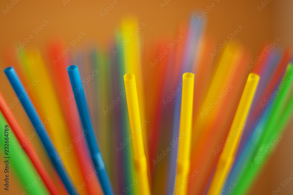 Plastic straws colorful background Plastic straws colorful background