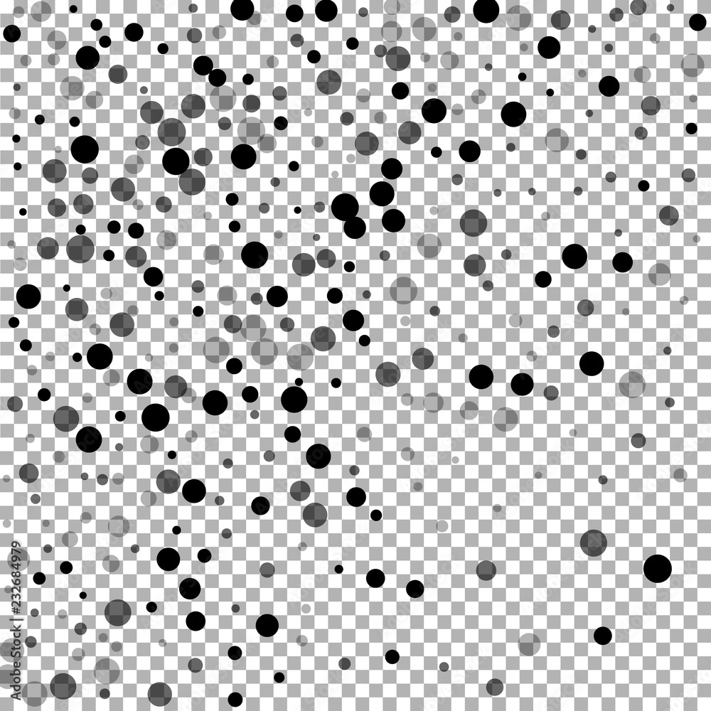 Scattered random black dots. Dark points dispersio Scattered random black dots. Dark points dispersio