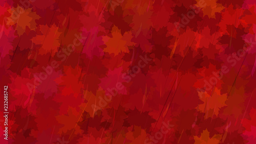 Flying maple leaves  spray of rain. Autumn pattern. The idea of design of tiles  wallpaper  packaging  textiles  background.