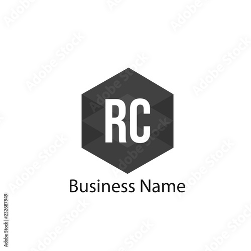 Initial Letter RC Logo Template Design