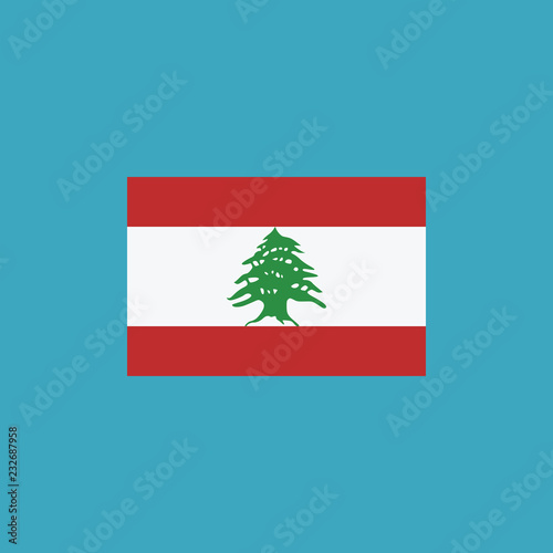 Lebanon flag icon in flat design Free Download Lebanon flag icon in flat design - GFXLoad