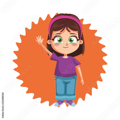 Girl children cartoon