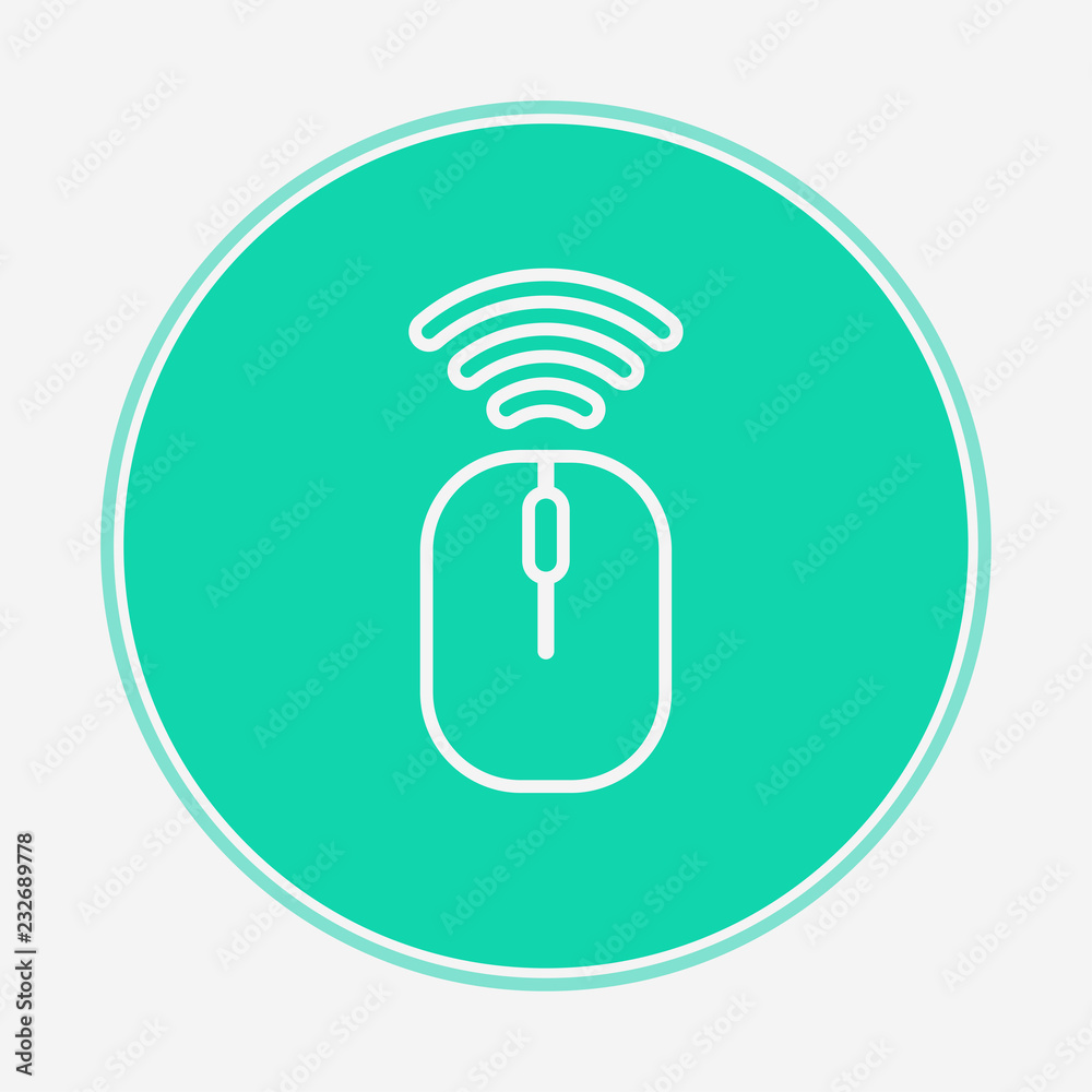 Wireless mouse vector icon sign symbol Wireless mouse vector icon sign symbol