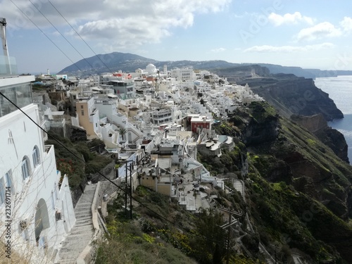 The breathtaking island of Santorini photo