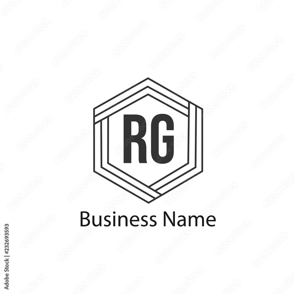 Initial Letter RG Logo Template Design Initial Letter RG Logo Template Design
