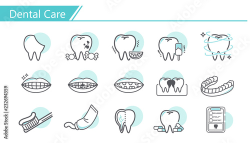 Dental care concept Icon