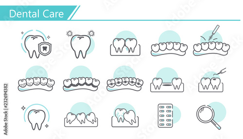 Dental care concept Icon