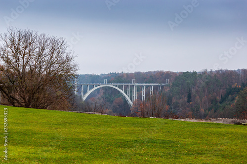 Bechyne Bridge Duha over Luznice River © Sergey Fedoskin