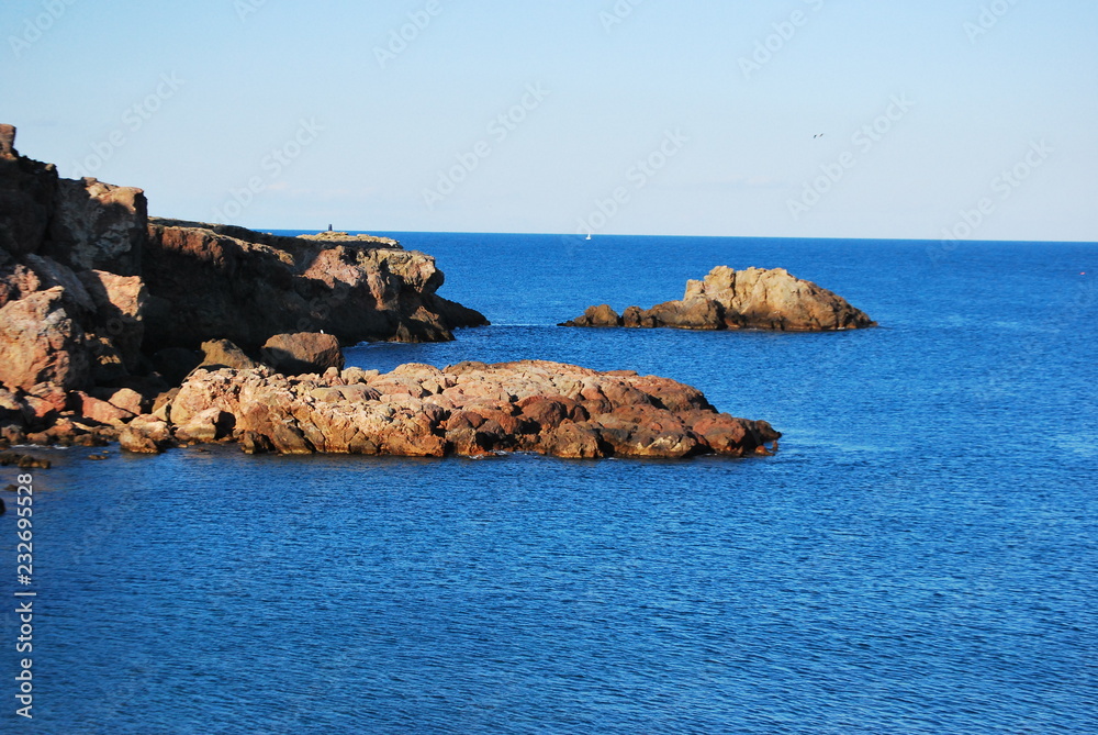 Spain, Murcia. Coast of the mediterranean sea