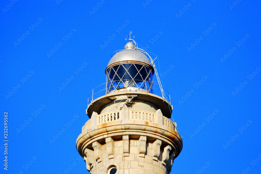 End of the lighthouse of Cabo de Palos. Murcia