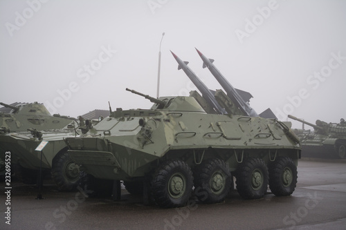 Armored personnel carrier BTR-152, old russian arms