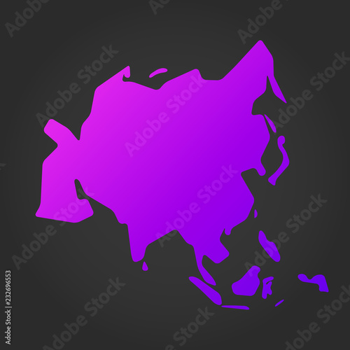 Asia gradient map