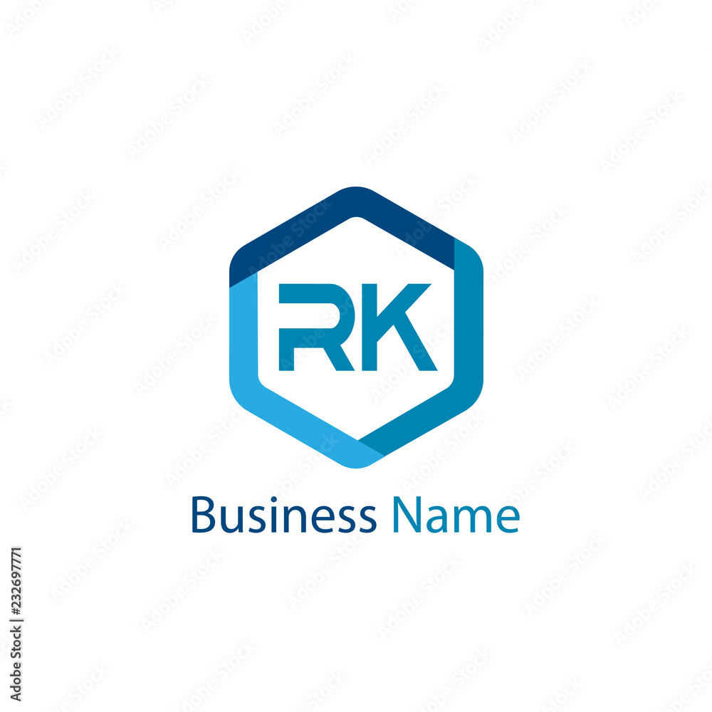 Initial Letter RK Logo Template Design Initial Letter RK Logo Template Design