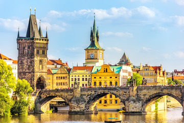 Acrylglasbilder Karlsbrücke Karlsbrücke und Altstädter Brückenturm Prag  © AlexAnton