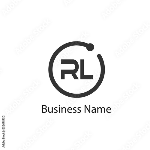 Initial Letter RL Logo Template Design