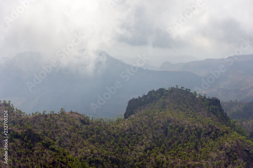 Foggy mountains