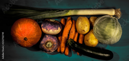 composition de légume d'hiver pour les soupes photo