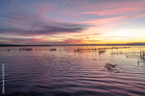 Atardecer en la Albufera de Valencia