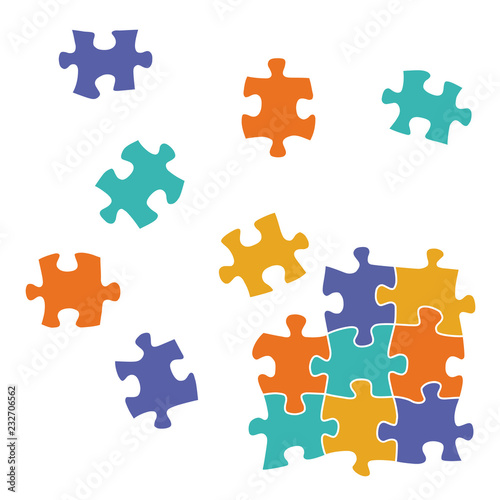 Solving the jigsaw puzzle game