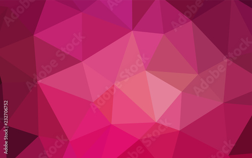 Light Pink vector polygonal pattern.