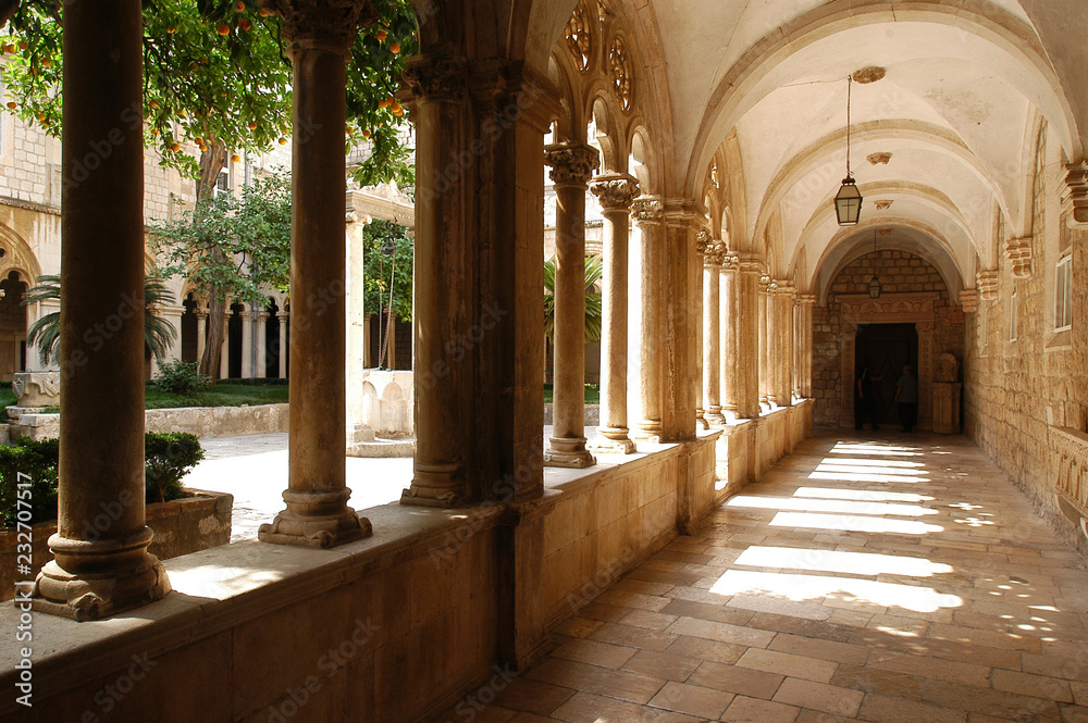 Dominican monastery in Dubrovnik - obrazy, fototapety, plakaty 