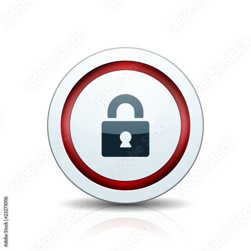 Lock Safety Sign illustration