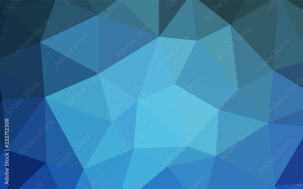 Light BLUE vector triangle mosaic texture. Light BLUE vector triangle mosaic texture.