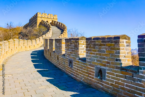 Flight of steps and tower in the Great Wall photo