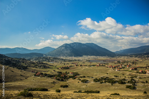 high village country side mountain landscape view 