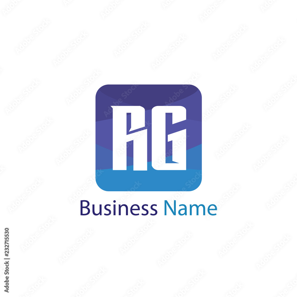 Initial Letter RG Logo Template Design Initial Letter RG Logo Template Design