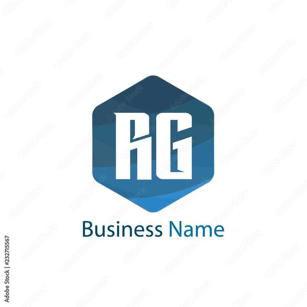 Initial Letter RG Logo Template Design Initial Letter RG Logo Template Design