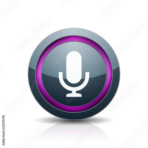 Microphone Podcast button illustration