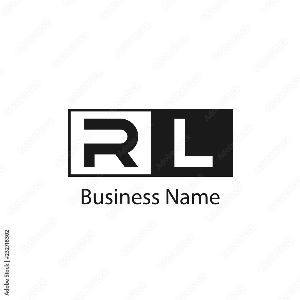Initial Letter RL Logo Template Design