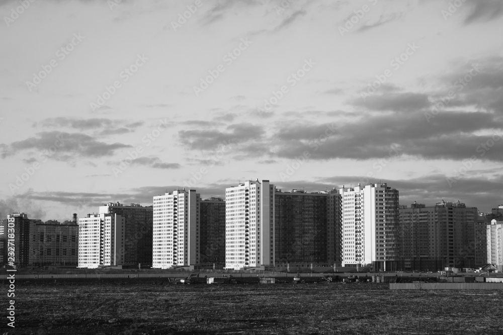 cityscape - black and white