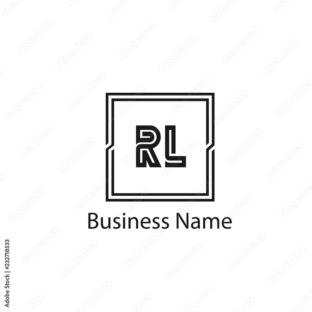 Initial Letter RL Logo Template Design Initial Letter RL Logo Template Design