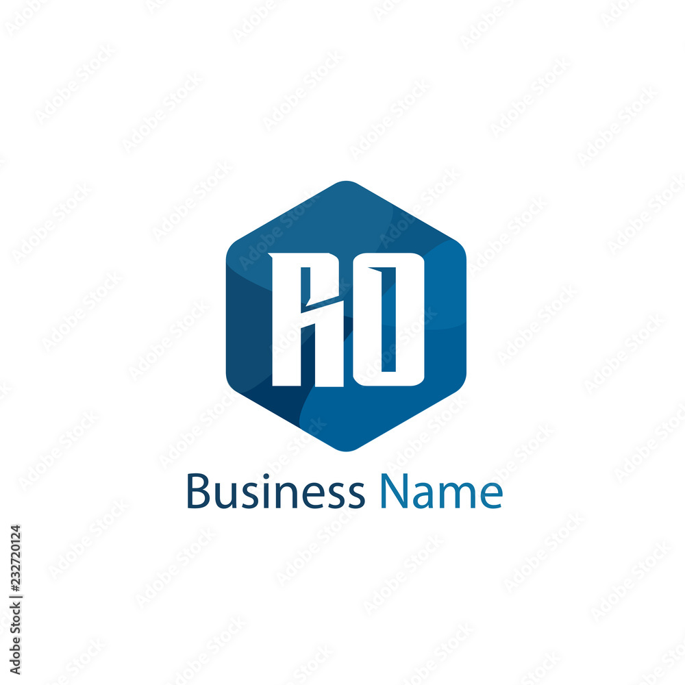 Initial Letter RO Logo Template Design Initial Letter RO Logo Template Design