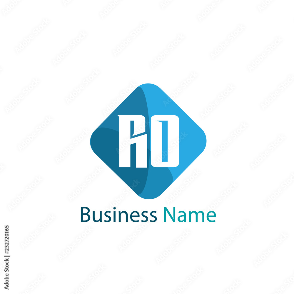 Initial Letter RO Logo Template Design Initial Letter RO Logo Template Design
