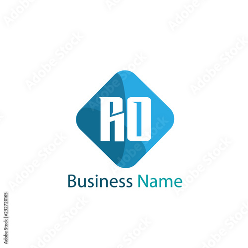 Initial Letter RO Logo Template Design