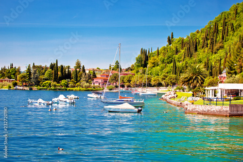 Toscolarno Maderno waterfront view on Garda lake