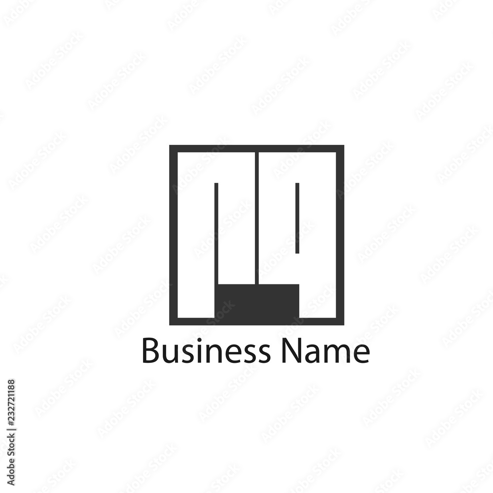 Initial Letter RQ Logo Template Design