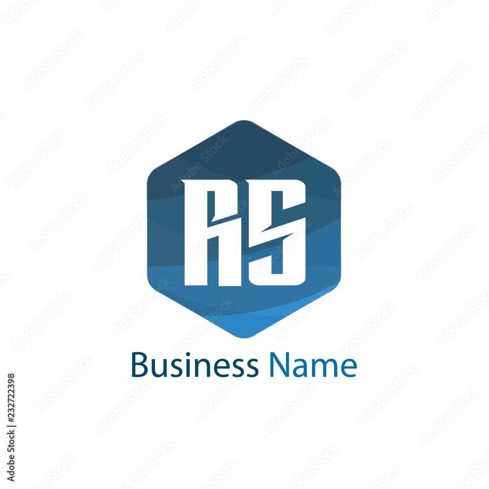 Initial Letter RS Logo Template Design Initial Letter RS Logo Template Design