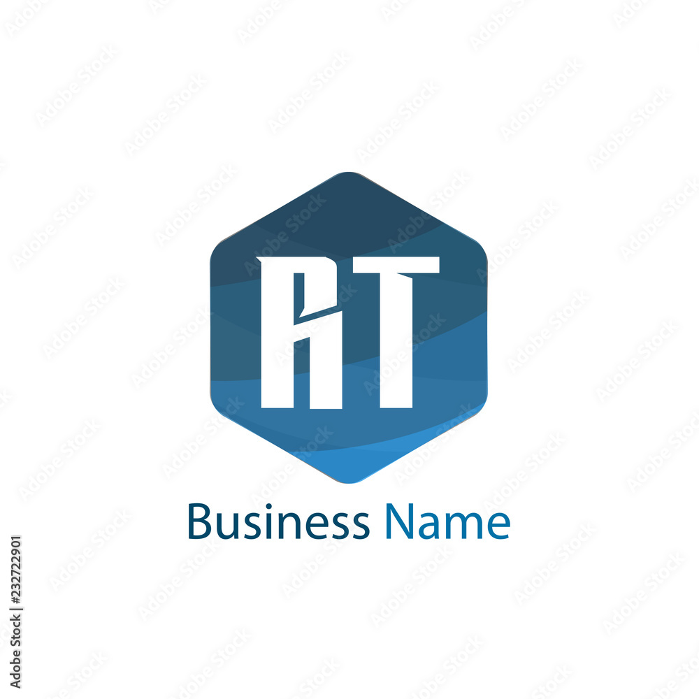 Obraz premium Initial Letter RT Logo Template Design
